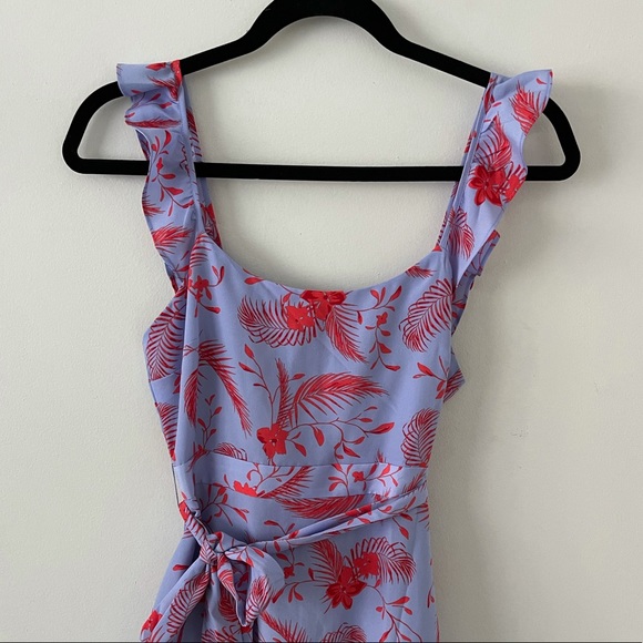 Likely Charlotte Tier Ruffle Dress Peri/Red (0) - Picture 4 of 8